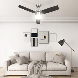 VidaXL sötétbarna mennyezeti ventilátor lámpával/távirányítóval 108 cm
