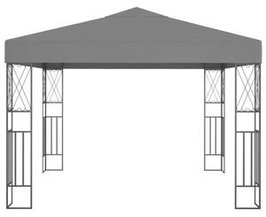 VidaXL Kerti Pavilon - Acél - 3x3m - Antracitszürke