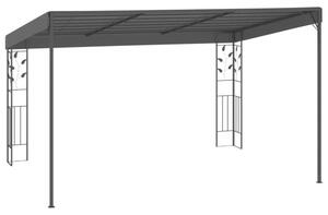 VidaXL antracitszürke falra szerelhető pavilon 4 x 3 x 2,5 m