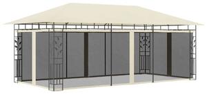 VidaXL Kertpavilon - Szúnyogháló - 6x3m