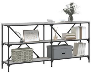 VidaXL szürke sonoma szerelt fa és vas konzolasztal 160x30x75 cm