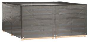 VidaXL 2 db négyzet alakú kerti bútorhuzat 16 fűzőlyukkal 205x205x90cm