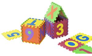 Gyermek puzzle 36 darabos A-tól Z-ig és 0-tól 9-ig