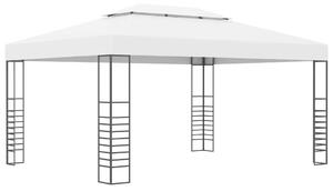 VidaXL Kerti Pavilon - Acél, 4x3x2,7m, Fehér