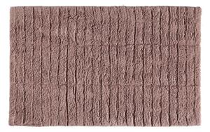 Tiles sötét rózsaszín pamut fürdőszobai kilépő, 50 x 80 cm - Zone