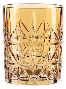 Highland Amber narancssárga kristályüveg whiskeys pohár, 345 ml - Nachtmann