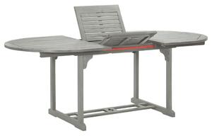 VidaXL Akácfa Kertasztal - Szürke - 150-200cm