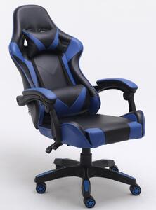 Gamer és irodai szék, Remus, 66x125x62 cm, kék