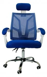 Forgó irodai szék, Scorpio, hálós szövet, kék