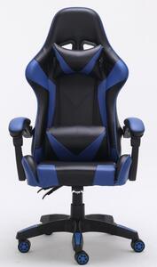 Gamer és irodai szék, Remus, 66x125x62 cm, kék