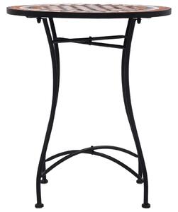 VidaXL Mozaik Bisztróasztal - Barna - 60 cm