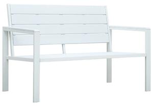 VidaXL fehér fautánzatú HDPE kerti pad 120 cm