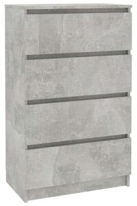 VidaXL betonszürke forgácslap tálalószekrény 60 x 35 x 98,5 cm