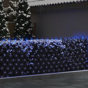 VidaXL kék kültéri hálós karácsonyi világítás 544 LED 4 x 4 m