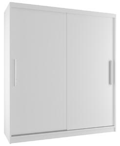 Tolóajtós szekrény 133 cm Belini fehér matt SI SZP2/2/W/W/0/AL
