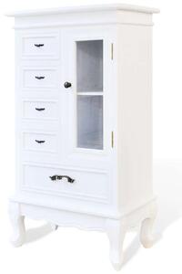 VidaXL Fehér Komód - 5 Fiók, 2 Polc - 95,5 cm