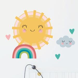 Sun, Clound and Rainbow gyerek falmatrica szett - Ambiance