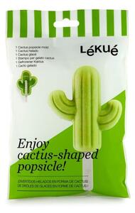 Zöld kaktusz formájú szilikon jégkrém forma - Lékué
