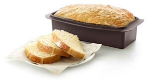 Barna szilikon szögletes kenyérsütő forma, hossz 25 cm - Lékué