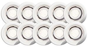 Cosa 15 - LED süllyesztett világítókészlet 10 darabos szett; IP44 - Brilliant-G03090/75