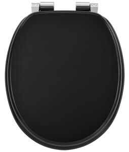 WC deszka fekete színben MDFből készült, halkan záródik