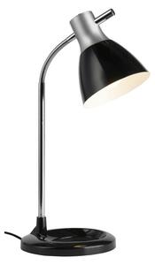 Jan - asztali lámpa, ezüst/fekete - BRILLIANT-92762/06