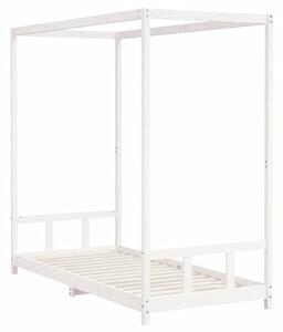 VidaXL fehér tömör fenyőfa gyerekágykeret 90 x 200 cm