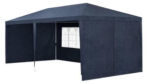 Kerti sátor 3x6m oldalfalakkal kék