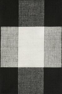 Bologna szőnyeg fekete-fehér, 90x160cm