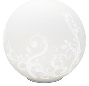 Bona - asztali lámpa, fehér üveg, E27 1x40W, átm:25cm - BRILLIANT-10548/05