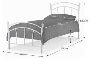 Egyszemélyes ágy 90 cm Blai (ágyráccsal). 794078