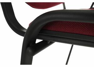 Irodai szék, bordó, ISO NEW