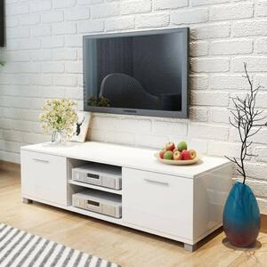 VidaXL TV Szekrény - Fehér Magasfényű - 120cm