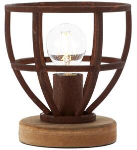 MATRIX - 1 izzós Vintage stílusú asztali lámpa; kapcsolós vezetékkel; rozsda szín - Brilliant-92610/55
