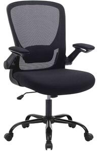 SONGMICS Ergonomikus Irodaszék - Állítható Deréktámasz - Összecsukható Kartámaszok