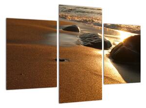 Kép - homokos, tengerpart (90x60cm)
