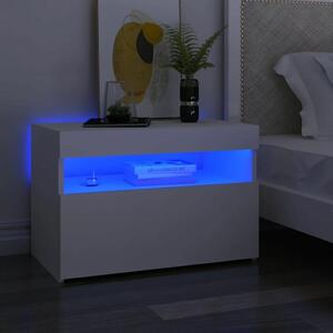 VidaXL LED Éjjeliszekrény szett - Fehér - 60x35x40 cm