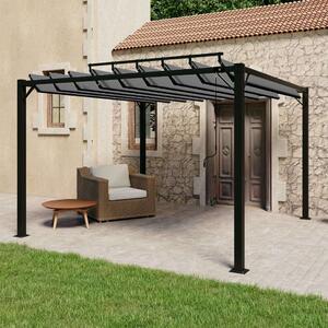 VidaXL Alumínium Pavilon - Lamellás Tető - 3x3m