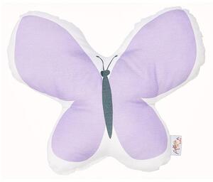 Pillow Toy Butterfly lila pamut keverék gyerekpárna, 26 x 30 cm - Mike & Co. NEW YORK