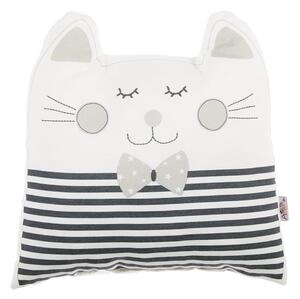 Pillow Toy Big Cat szürke pamut keverék gyerekpárna, 29 x 29 cm - Mike & Co. NEW YORK