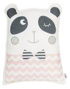Pillow Toy Panda rózsaszín pamut keverék gyerekpárna, 25 x 36 cm - Mike & Co. NEW YORK
