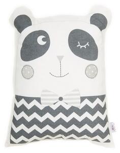 Pillow Toy Panda szürke pamut keverék gyerekpárna, 25 x 36 cm - Mike & Co. NEW YORK