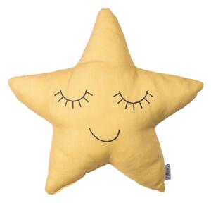 Pillow Toy Star sárga pamut keverék gyerekpárna, 35 x 35 cm - Mike & Co. NEW YORK