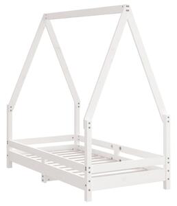 VidaXL fehér tömör fenyőfa gyerekágykeret 70 x 140 cm