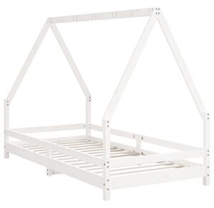 VidaXL fehér tömör fenyőfa gyerekágykeret 90x190 cm