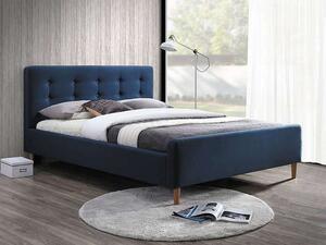 Kárpitozott ágy, kék, PINKO 160X200