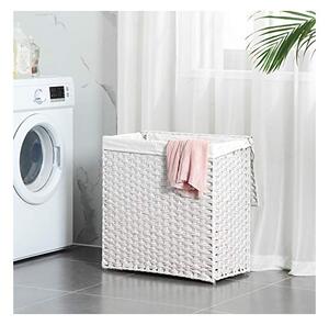 Fonott rattan szennyestartó fehér 110 liter