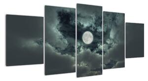 Festészet - hold és felhők (150x70cm)