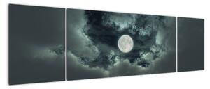 Festészet - hold és felhők (170x50cm)