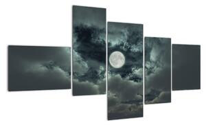 Festészet - hold és felhők (150x85cm)